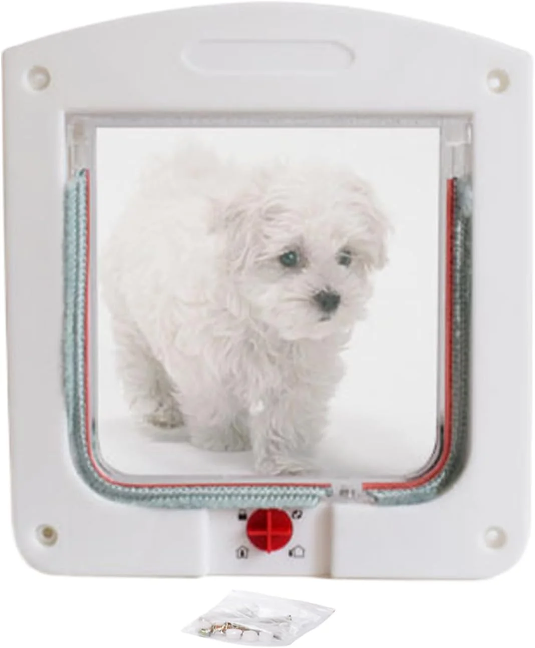 درب کوچک گربه - دریچه حیوانات خانگی ضد آب | لوازم حیوانات خانگی قابل تنظیم، موانع چند منظوره توله سگ برای داخل خانه، زیرزمین، گاراژ