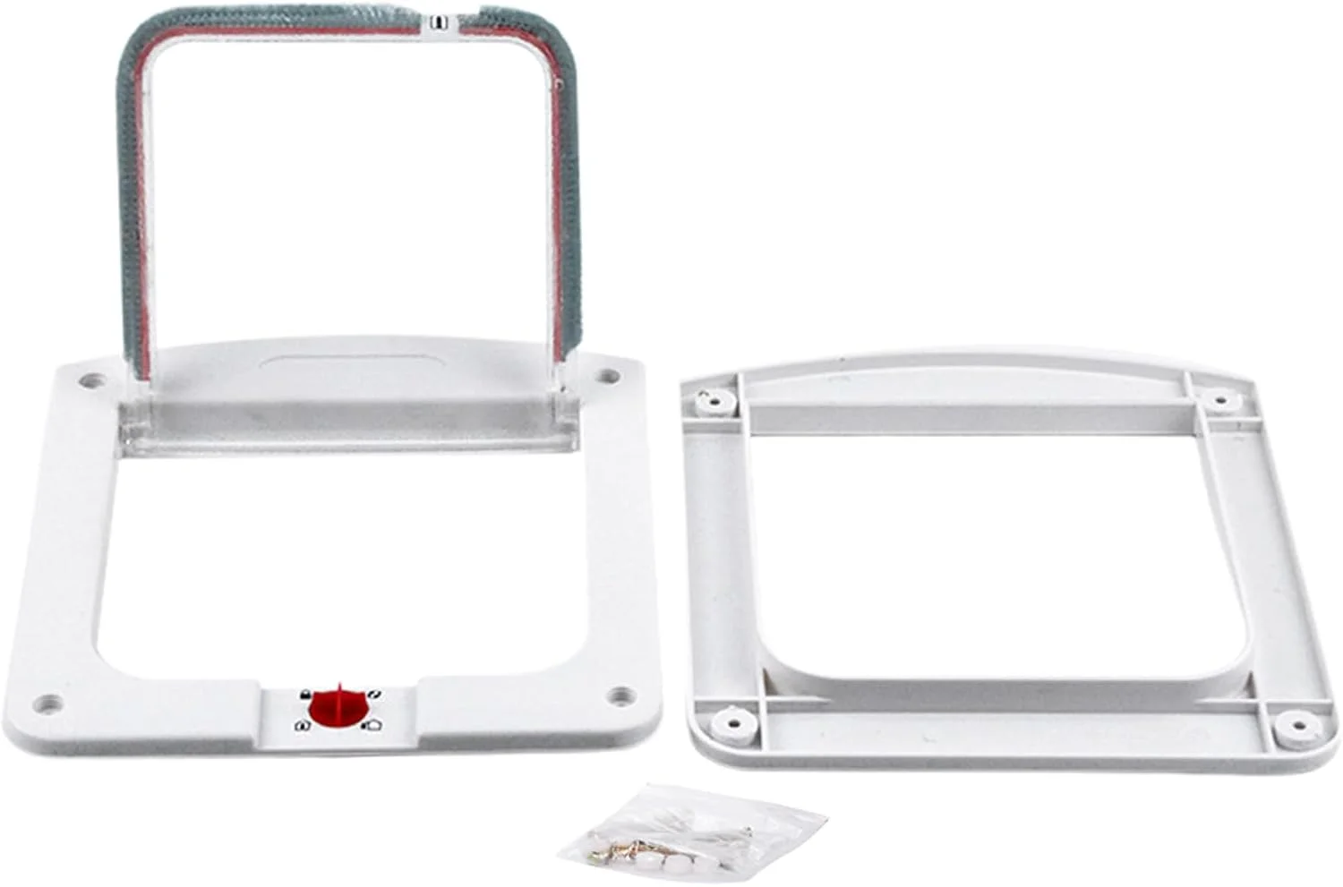 درب کوچک گربه - درب ضد آب کوچک سگ، موانع توله سگ قابل استفاده مجدد، دروازه بچه گربه قابل تنظیم لوازم حیوانات خانگی برای داخل خانه، زیرزمین، گاراژ