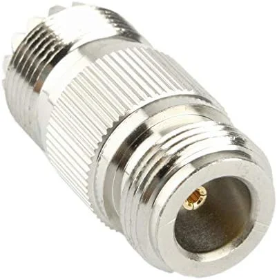 CHENCHUAN کابل های کامپیوتر آداپتور RF N مادگی به UHF مادگی (نقره ای) آنتن شبکه وای فای