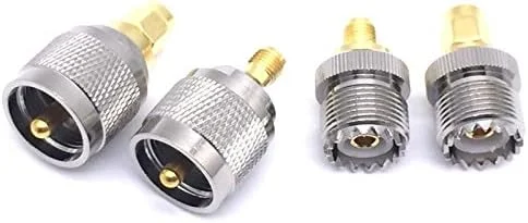 CHENCHUAN کابل های کامپیوتر 4 عدد/مجموعه UHF PL259 SO239 به SMA پلاگ RF کانکتور تست تبدیل آنتن شبکه وای فای