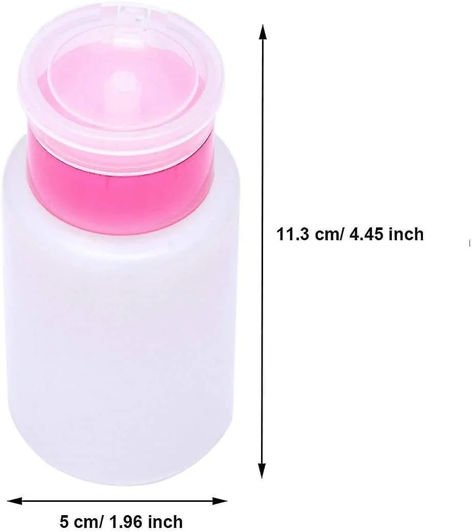 پمپ فشاری استون 6 عددی، بطری پخش کننده لاک پاک کن 160 میلی لیتری، بطری خالی مایع برای لاک و پاک کننده آرایش (صورتی) پمپ فشاری استون 6 عددی، بطری پخش کننده لاک پاک کن 160 میلی لیتری، بطری خالی مایع برای لاک و پاک کننده آرایش (صورتی)