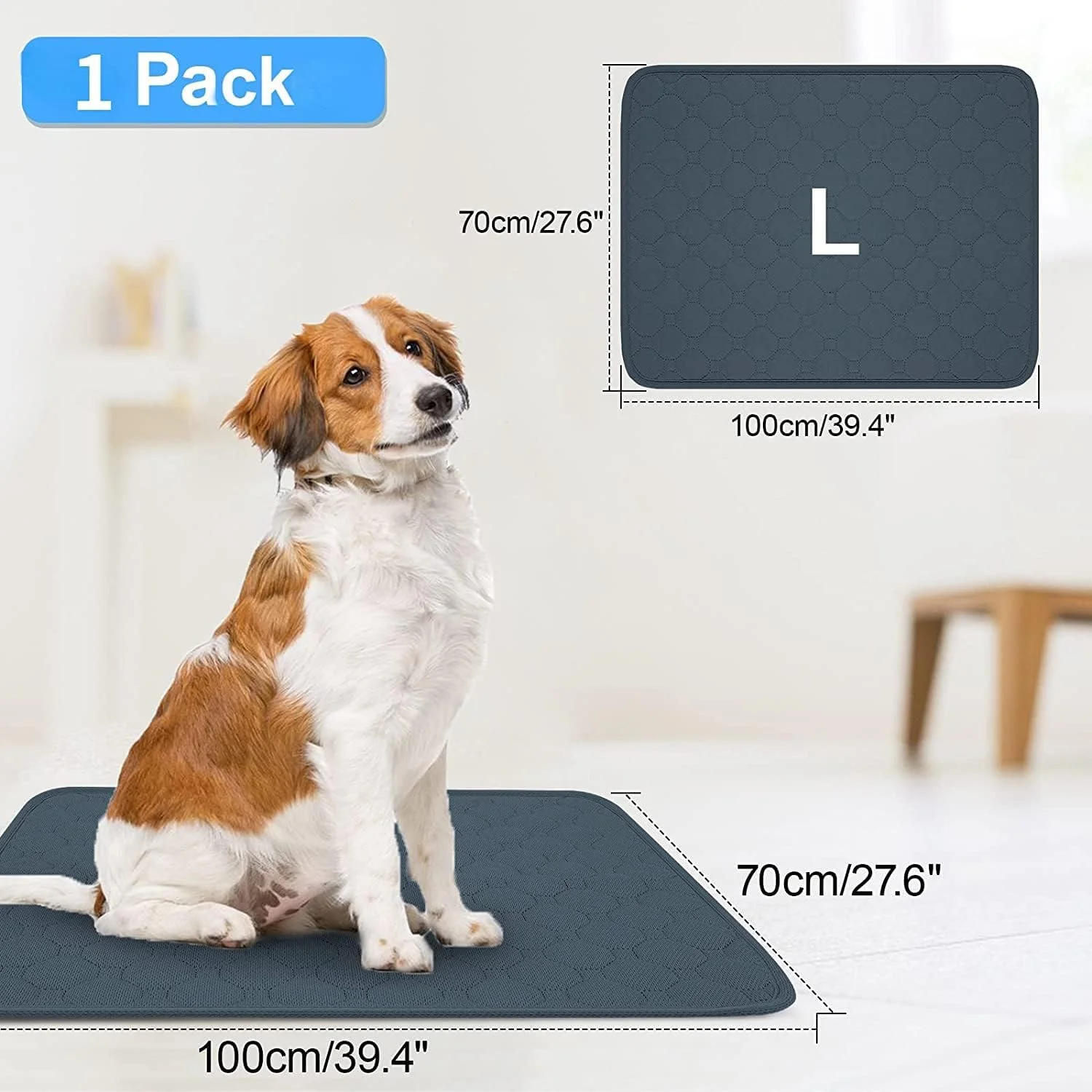 پدهای آموزشی سگ و توله سگ قابل شستشو Mumoo Bear، پدهای آموزشی سگ چندبار مصرف، پدهای ضد نشت سگ، پدهای ادرار توله سگ با جذب قوی برای داخل خانه، مسافرت، ماشین - 100x70 سانتی متر پدهای آموزشی سگ و توله سگ قابل شستشو Mumoo Bear، پدهای آموزشی سگ چندبار مصرف، پدهای ضد نشت سگ، پدهای ادرار توله سگ با جذب قوی برای داخل خانه، مسافرت، ماشین - 100x70 سانتی متر