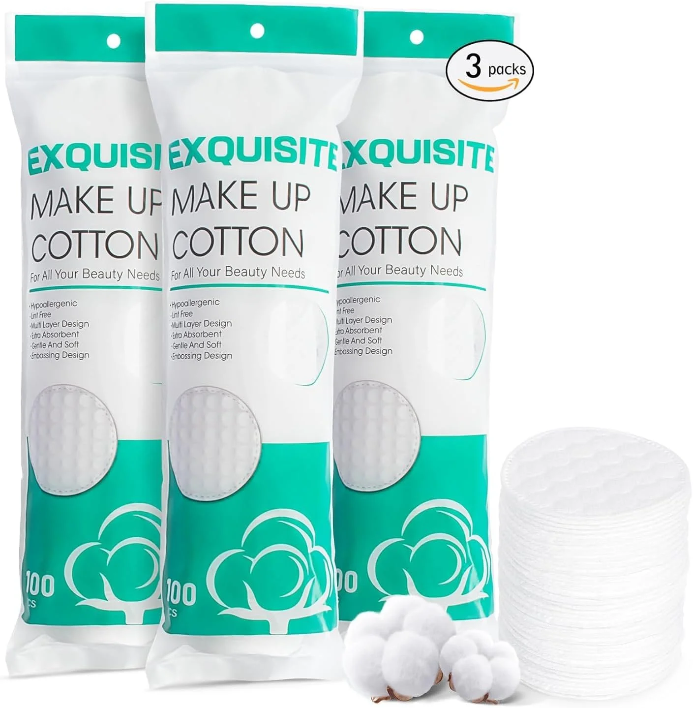 پدهای پنبه ای گرد NALACAL، 300 عدد پد پنبه ای بدون پرز، پدهای نرم چند لایه پاک کننده آرایش، برای پاک کردن لاک ناخن، استفاده از تونر صورت، پدهای پاک کننده آرایش پنبه ای خالص برای پاکسازی صورت پدهای پنبه ای گرد NALACAL، 300 عدد پد پنبه ای بدون پرز، پدهای نرم چند لایه پاک کننده آرایش، برای پاک کردن لاک ناخن، استفاده از تونر صورت، پدهای پاک کننده آرایش پنبه ای خالص برای پاکسازی صورت