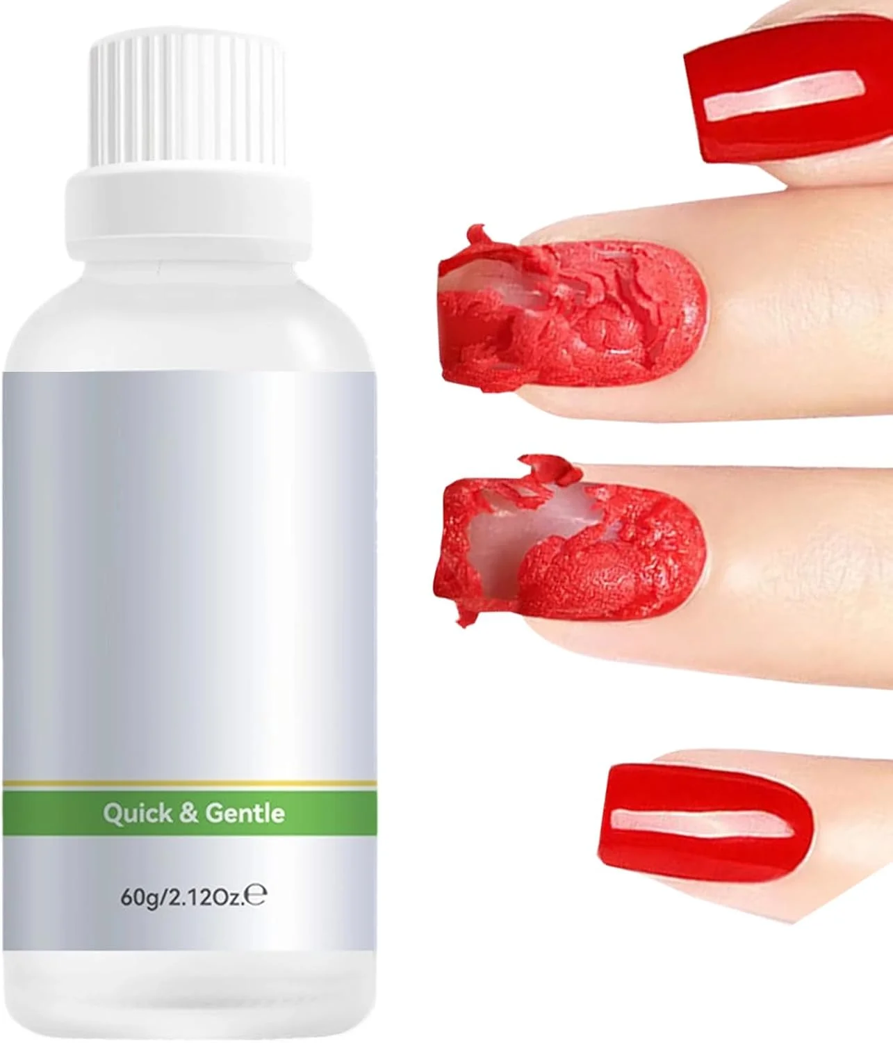 محلول پاک کننده لاک ژل، 60 میلی لیتر پاک کننده چسب ناخن اکریلیک - مراقبت از مانیکور و پدیکور برای مسافرت، سالن زیبایی، مبتدیان، مادران، همسران و دختران
