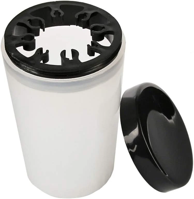 لیوان تمیز کننده برس ناخن نیل ویند، نگهدارنده برس طراحی ناخن، لیوان پاک کننده لاک ژل UV، لیوان پاک کننده برس غوطه وری، دارای شیارهای متعدد سایز، 1 عدد لیوان تمیز کننده برس ناخن نیل ویند، نگهدارنده برس طراحی ناخن، لیوان پاک کننده لاک ژل UV، لیوان پاک کننده برس غوطه وری، دارای شیارهای متعدد سایز، 1 عدد