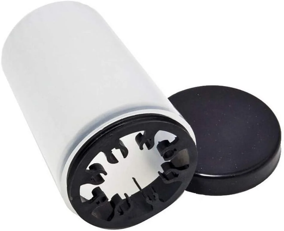 لیوان تمیز کننده برس ناخن نیل ویند، نگهدارنده برس طراحی ناخن، لیوان پاک کننده لاک ژل UV، لیوان پاک کننده برس غوطه وری، دارای شیارهای متعدد سایز، 1 عدد