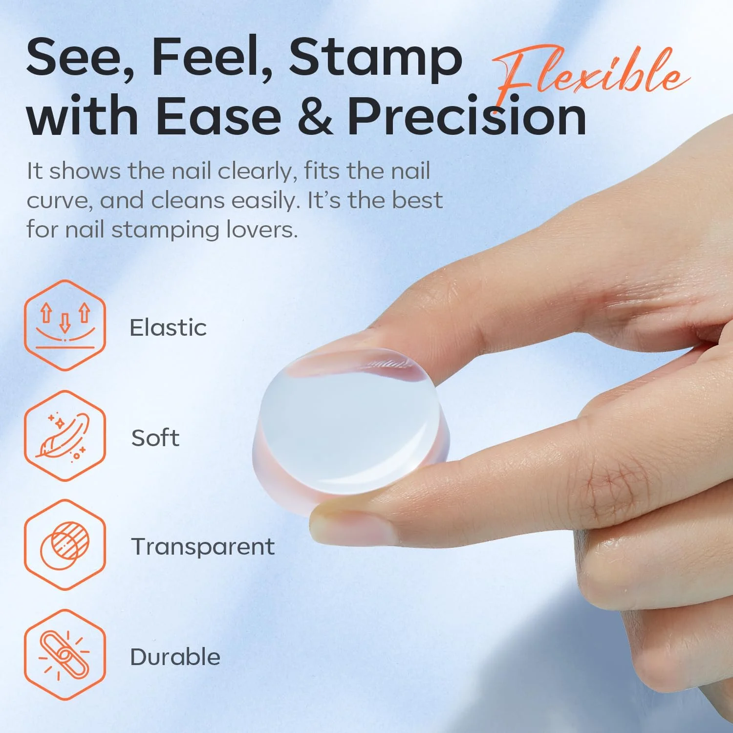 ابزار فرنچ ناخن Modelones - ست 6 عددی مهر ناخن فرنچ مناسب برای DIY به همراه کیت ابزار چاپ طرح روی ناخن با لاک ژل ابزار فرنچ ناخن Modelones - ست 6 عددی مهر ناخن فرنچ مناسب برای DIY به همراه کیت ابزار چاپ طرح روی ناخن با لاک ژل