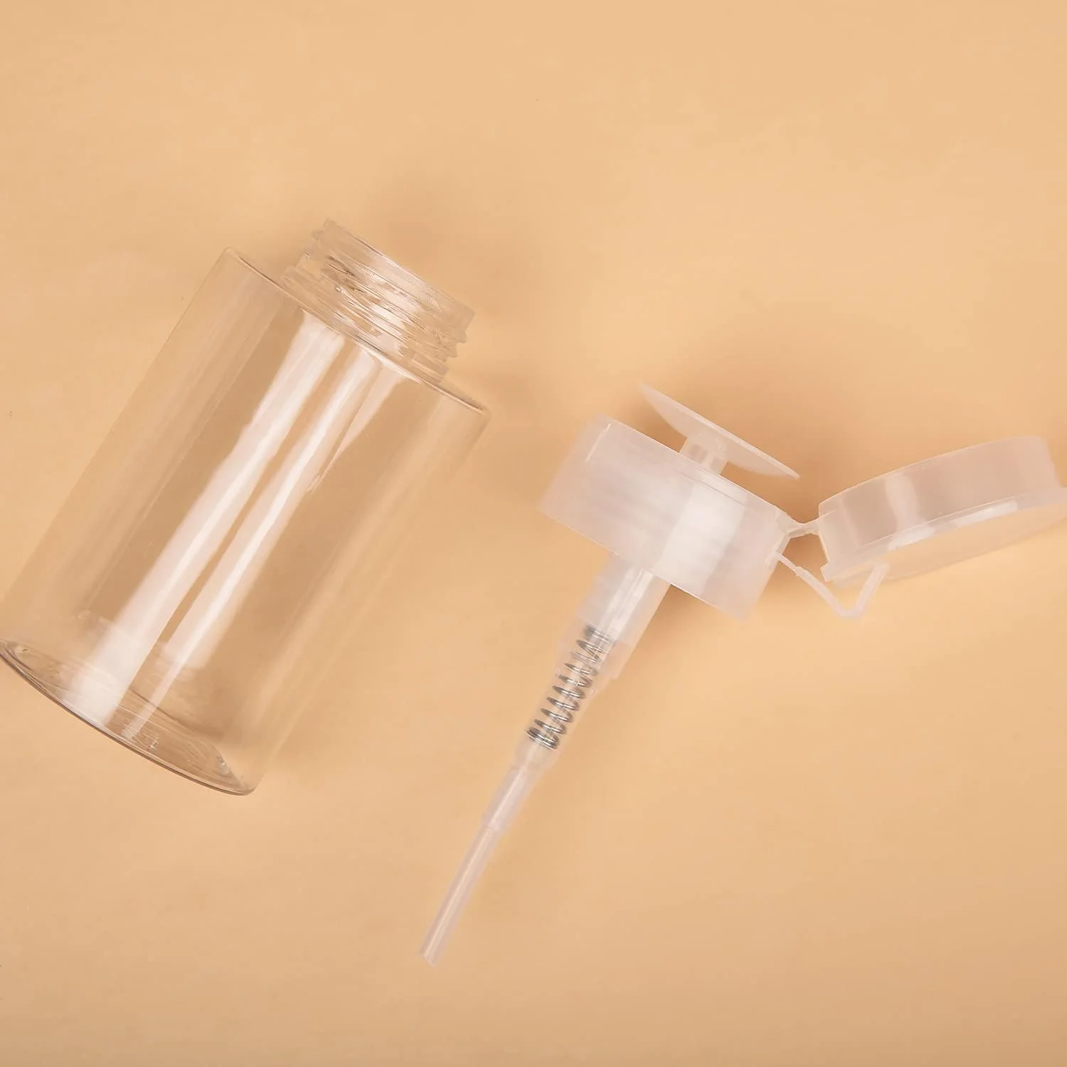 MFUOE 2 عدد بطری خالی پمپ دار 150 میلی لیتری پاک کننده لاک ناخن، بطری فشاری برای پاک کننده آرایش و مایعات MFUOE 2 عدد بطری خالی پمپ دار 150 میلی لیتری پاک کننده لاک ناخن، بطری فشاری برای پاک کننده آرایش و مایعات