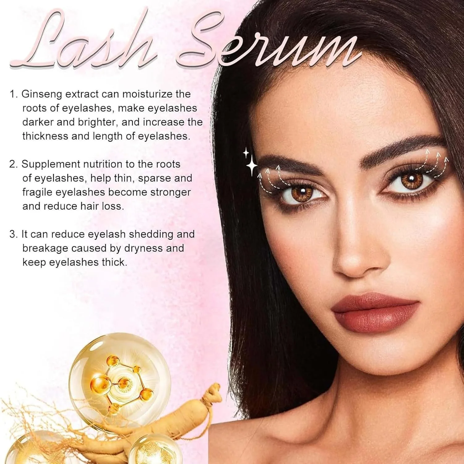 سرم تقویت کننده مژه TJQQSDEG، سرم رشد سریع مژه، تقویت کننده طبیعی رشد مژه و ابرو، رشد مژه های ضخیم تر و بلندتر، 3.5 میلی لیتر سرم تقویت کننده مژه TJQQSDEG، سرم رشد سریع مژه، تقویت کننده طبیعی رشد مژه و ابرو، رشد مژه های ضخیم تر و بلندتر، 3.5 میلی لیتر