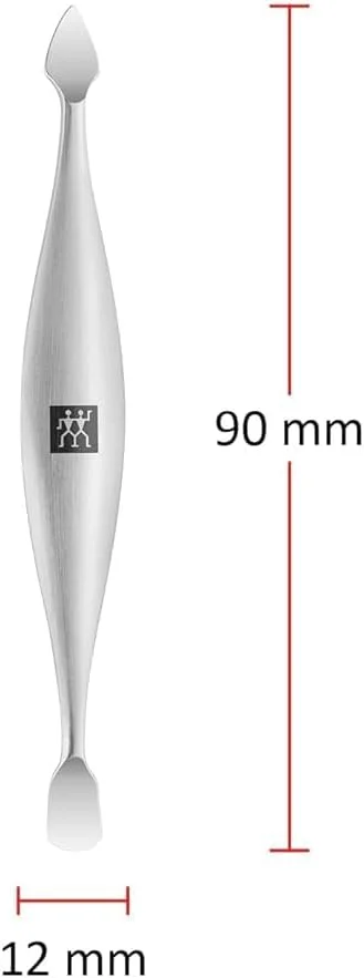 ابزار عقب زننده کوتیکول 90 میلی متری نقره ای پریمیوم ZWILLING Beauty Group (پاک کننده ناخن، ابزار دوگانه، مناسب برای ناخن های طبیعی و مصنوعی) ابزار عقب زننده کوتیکول 90 میلی متری نقره ای پریمیوم ZWILLING Beauty Group (پاک کننده ناخن، ابزار دوگانه، مناسب برای ناخن های طبیعی و مصنوعی)