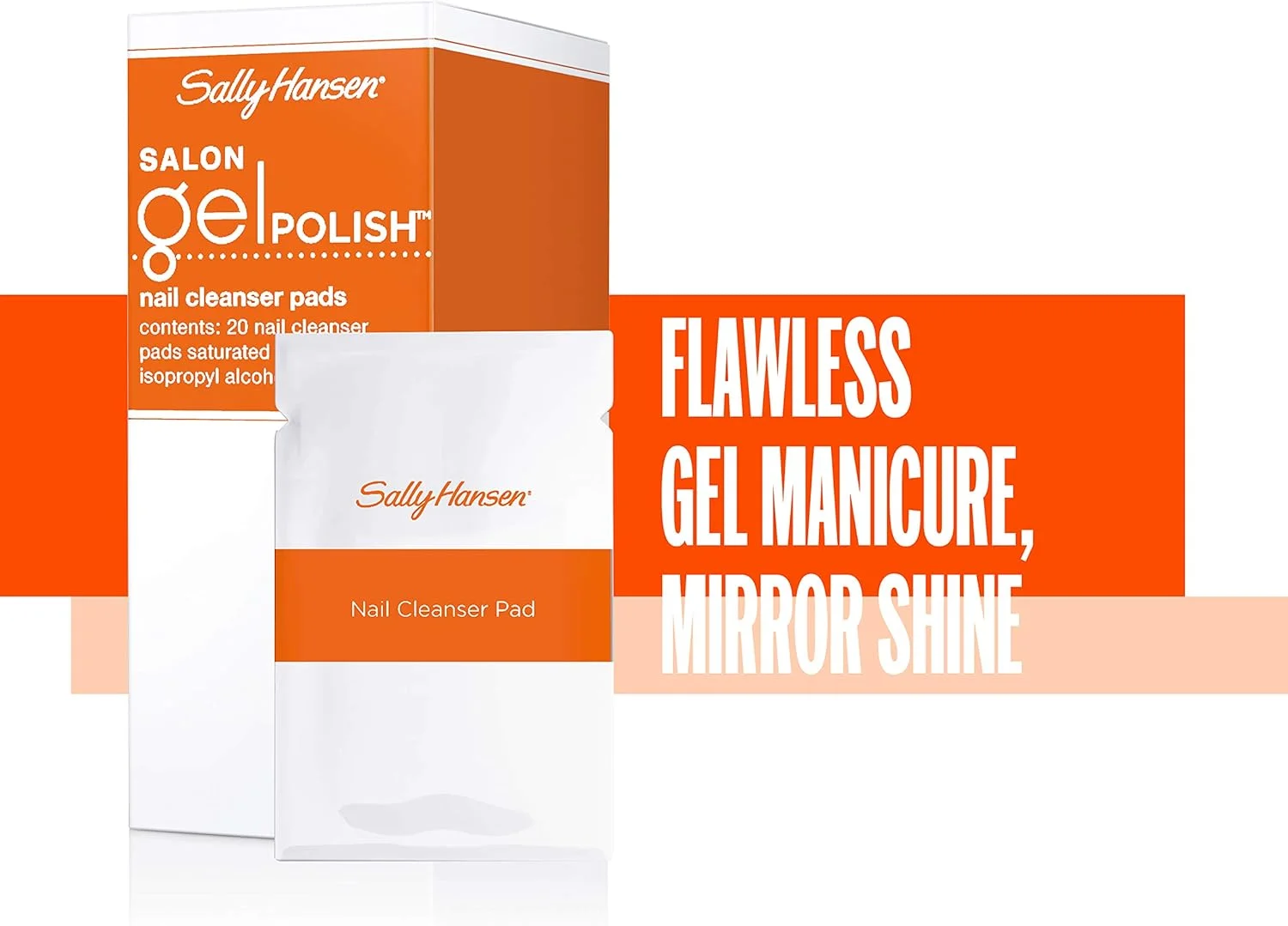 پد پاک کننده لاک ژل سالن حرفه ای سالی هانسن، بسته 2 عددی