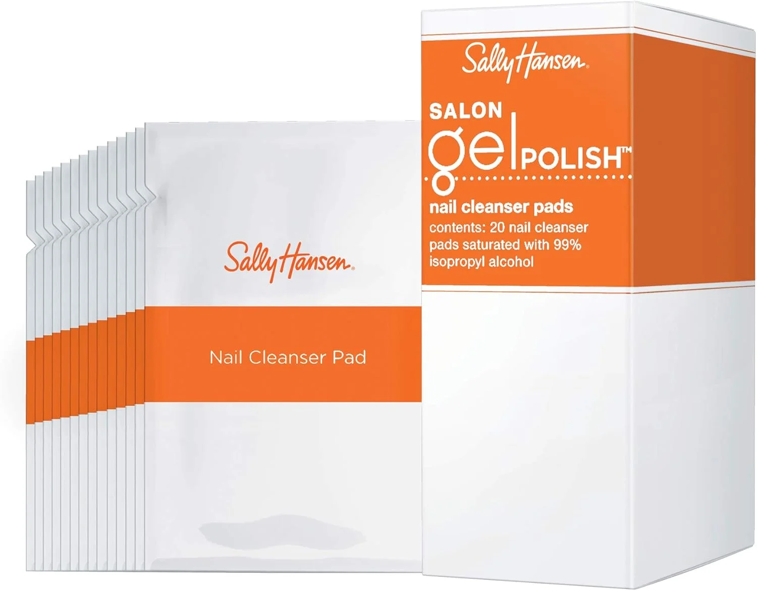 پد پاک کننده لاک ژل سالن پرو سالی هانسن، 20 عدد