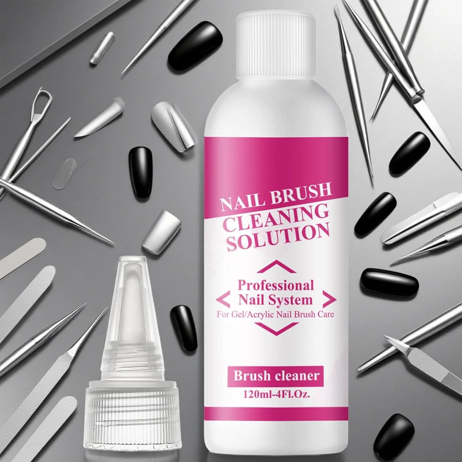 محلول لغزنده ژل ناخن | پاک کننده ژل 120 میلی لیتری برای ناخن، لوازم جانبی مانیکور برای دوستداران زیبایی خانم ها، سالن های خانگی، مبتدیان، دانشجویان، مسابقات، کارگاه ها محلول لغزنده ژل ناخن | پاک کننده ژل 120 میلی لیتری برای ناخن، لوازم جانبی مانیکور برای دوستداران زیبایی خانم ها، سالن های خانگی، مبتدیان، دانشجویان، مسابقات، کارگاه ها