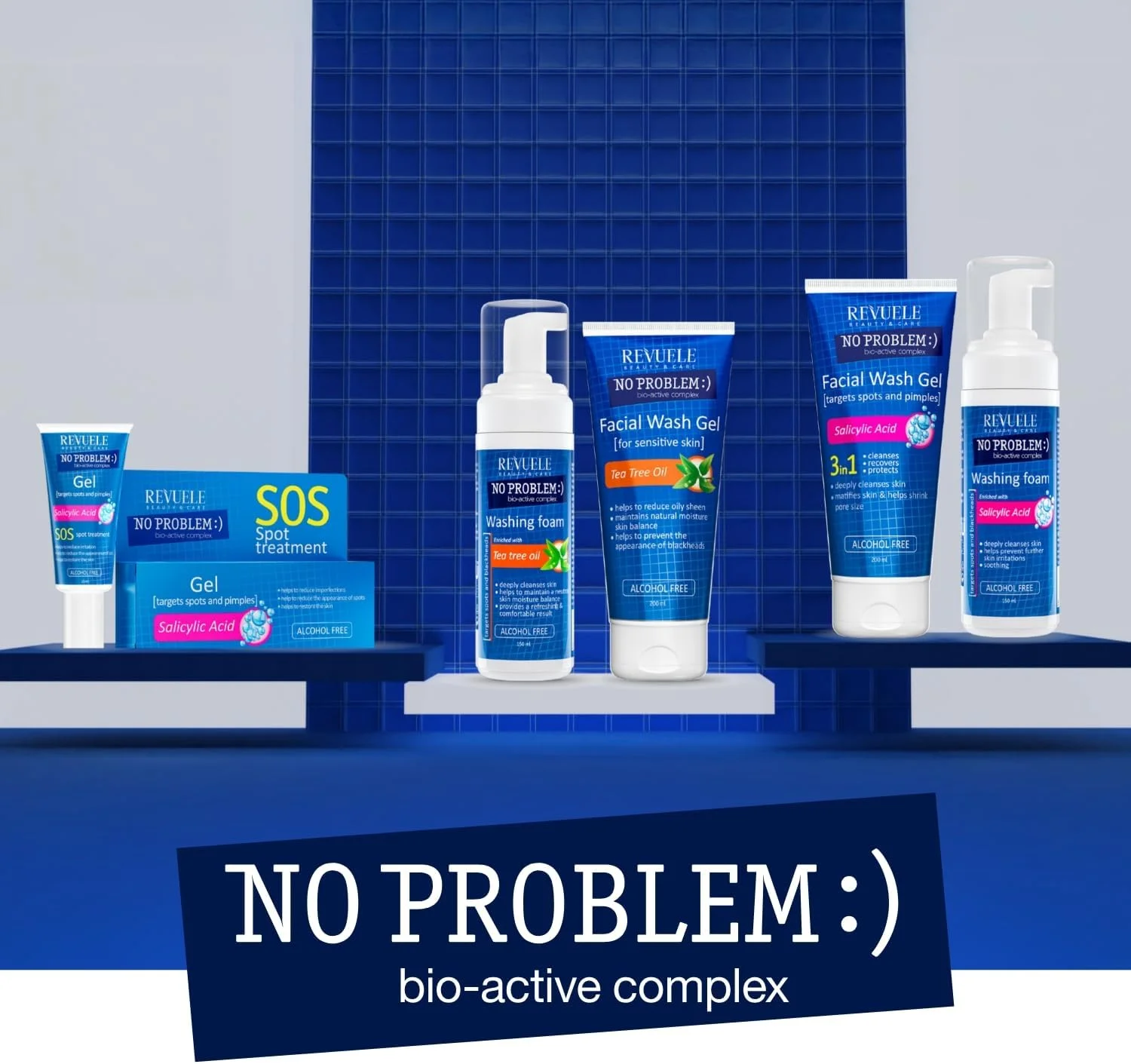 Revuele - فوم شستشوی صورت No Problem با اسید سالیسیلیک - 150 میلی لیتر Revuele - فوم شستشوی صورت No Problem با اسید سالیسیلیک - 150 میلی لیتر