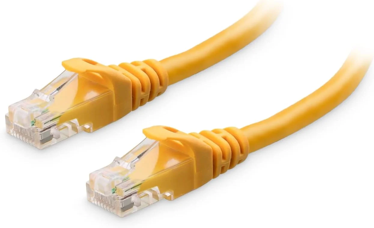 کابل شبکه Cat 6 اترنت 10 گیگابیتی Cable Matters بدون گیر 3 متری (کابل Cat 6، کابل Cat6، کابل اینترنت، کابل شبکه) - زرد