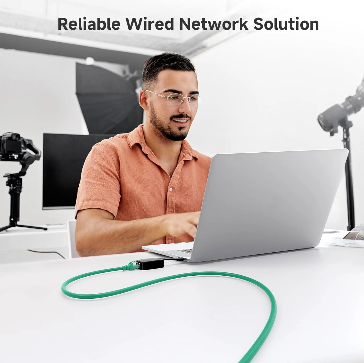 کابل شبکه Cat6 بدون گیر Cable Matters (کابل Cat6) به رنگ سبز، طول 6 متر کابل شبکه Cat6 بدون گیر Cable Matters (کابل Cat6) به رنگ سبز، طول 6 متر