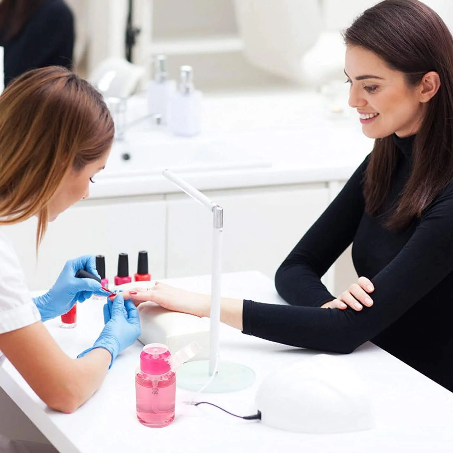 ظرف پمپ دار لاک پاک کن اکسفور، 180 میلی لیتر، بطری فشاری برای پاک کننده، ظرف مایع مسافرتی برای لاک و پاک کننده آرایش، ابزار طراحی ناخن، ست مسافرتی (6 عددی) ظرف پمپ دار لاک پاک کن اکسفور، 180 میلی لیتر، بطری فشاری برای پاک کننده، ظرف مایع مسافرتی برای لاک و پاک کننده آرایش، ابزار طراحی ناخن، ست مسافرتی (6 عددی)