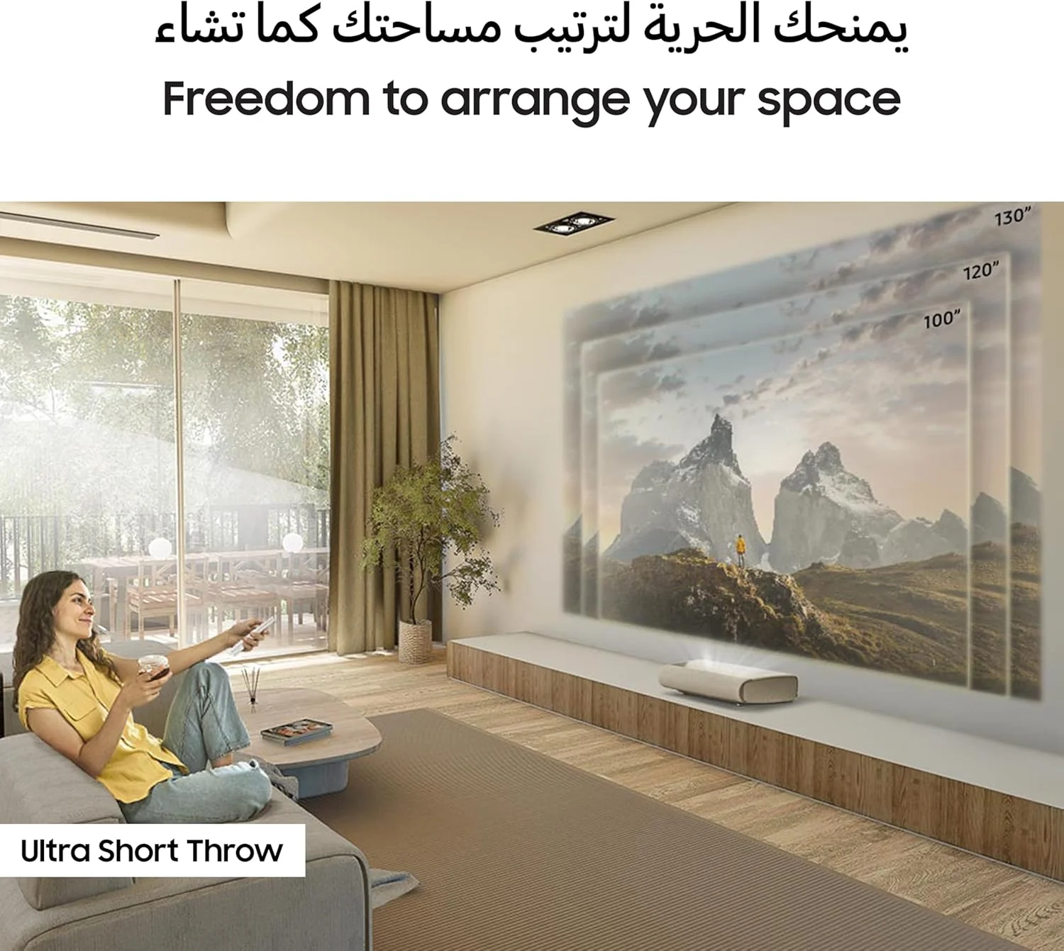 پروژکتور سامسونگ The Premiere 9 مدل LPU9D، سایز 100-130 اینچ، 4K، UHD، فناوری لیزر سه گانه، پرتاب فوق العاده کوتاه، صدای قدرتمند، سیستم عامل Tizen، پروژکتور فوق العاده کوتاه برد، SP-LPU9DSAXXZN (نسخه امارات متحده عربی - 2024) پروژکتور سامسونگ The Premiere 9 مدل LPU9D، سایز 100-130 اینچ، 4K، UHD، فناوری لیزر سه گانه، پرتاب فوق العاده کوتاه، صدای قدرتمند، سیستم عامل Tizen، پروژکتور فوق العاده کوتاه برد، SP-LPU9DSAXXZN (نسخه امارات متحده عربی - 2024)