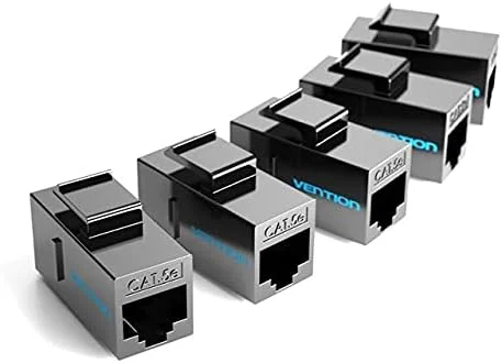 کانکتور Cat5E وention، دوشاخه سر کابل اترنت ماژولار RJ45، کانکتور شبکه محافظ Cat 5E برای کابل اترنت RJ45 (بسته 5 عددی) کانکتور Cat5E وention، دوشاخه سر کابل اترنت ماژولار RJ45، کانکتور شبکه محافظ Cat 5E برای کابل اترنت RJ45 (بسته 5 عددی)