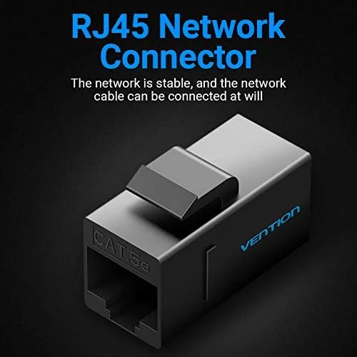 کانکتور Cat5E وention، دوشاخه سر کابل اترنت ماژولار RJ45، کانکتور شبکه محافظ Cat 5E برای کابل اترنت RJ45 (بسته 5 عددی)