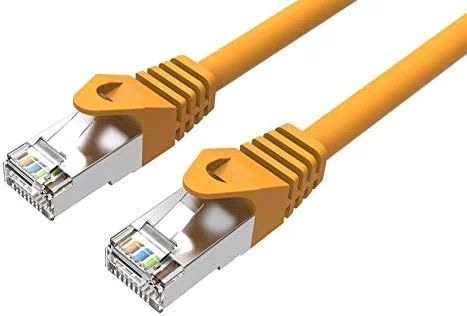 کابل شبکه نارنجی VENTION RJ45 Cat6a SSTP با شیلد دوگانه، 2 متری