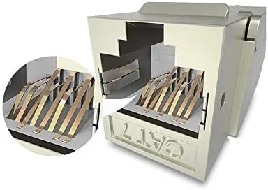 کانکتور شبکه شیلددار Cat7 RJ45 ونشن با روکش طلا کانکتور شبکه شیلددار Cat7 RJ45 ونشن با روکش طلا