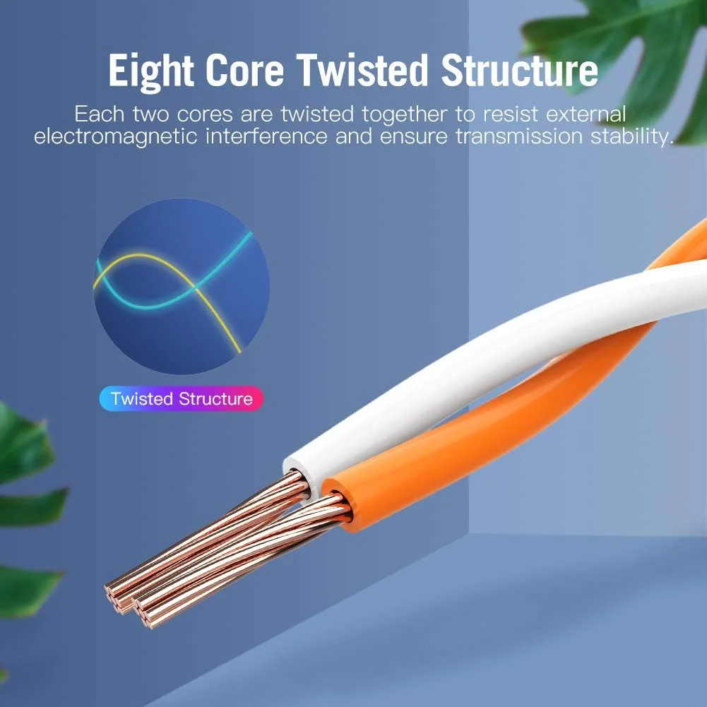 کابل افزایش طول اترنت RJ45 Cat7، کابل افزایش طول شبکه اترنت VENTION Cat7، کابل پچ افزایش طول RJ45، کابل های محافظ دار نر به مادگی (5 متر/16 فوت) کابل افزایش طول اترنت RJ45 Cat7، کابل افزایش طول شبکه اترنت VENTION Cat7، کابل پچ افزایش طول RJ45، کابل های محافظ دار نر به مادگی (5 متر/16 فوت)