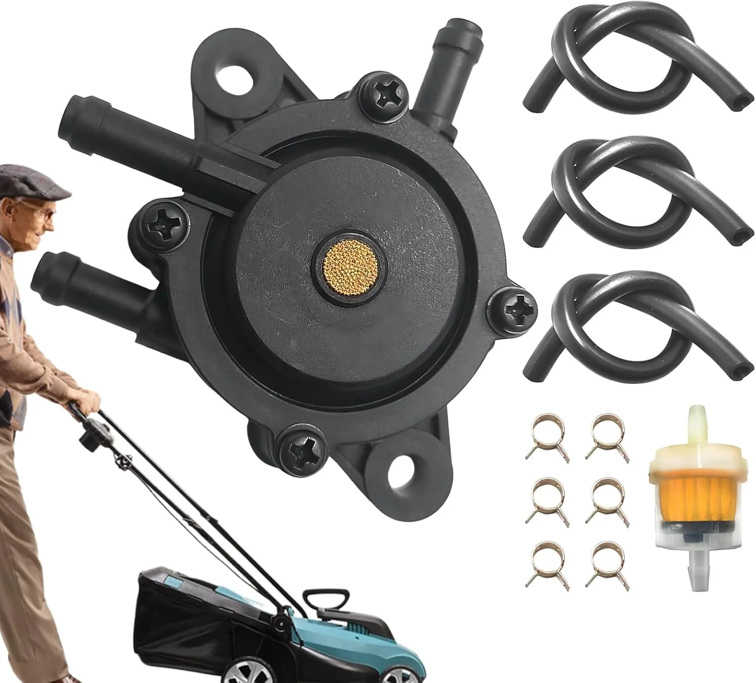 پمپ روغن ماشین چمن زنی با فیلتر، پمپ روغن موتور گلف کارت با فیلتر - قطعات موتور کوچک و مقاوم در برابر سایش برای حیاط، فضای باز، چمنزار، مسیر و راهروی ماشین رو پمپ روغن ماشین چمن زنی با فیلتر، پمپ روغن موتور گلف کارت با فیلتر - قطعات موتور کوچک و مقاوم در برابر سایش برای حیاط، فضای باز، چمنزار، مسیر و راهروی ماشین رو