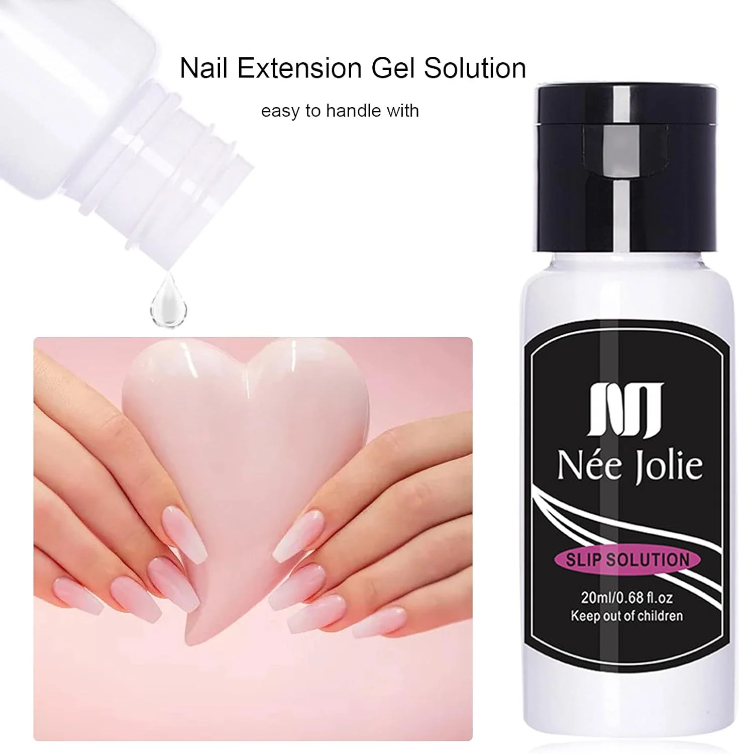 محلول ژل اکستنشن ناخن Nee Jolie، محلول لغزنده ژل ناخن، محلول مایع ژل ناخن UV، مایع ژل ناخن برای هنر ناخن، تجهیزات زیبایی ناخن DIY