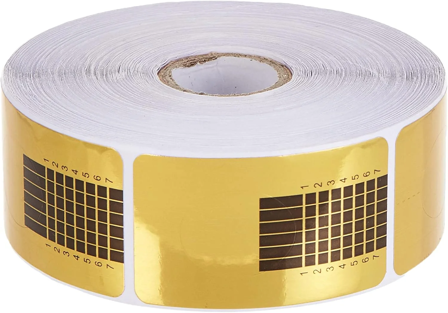 [H4695] 500 عدد فرم طلایی اکستنشن ناخن برای ژل UV اکریلیک