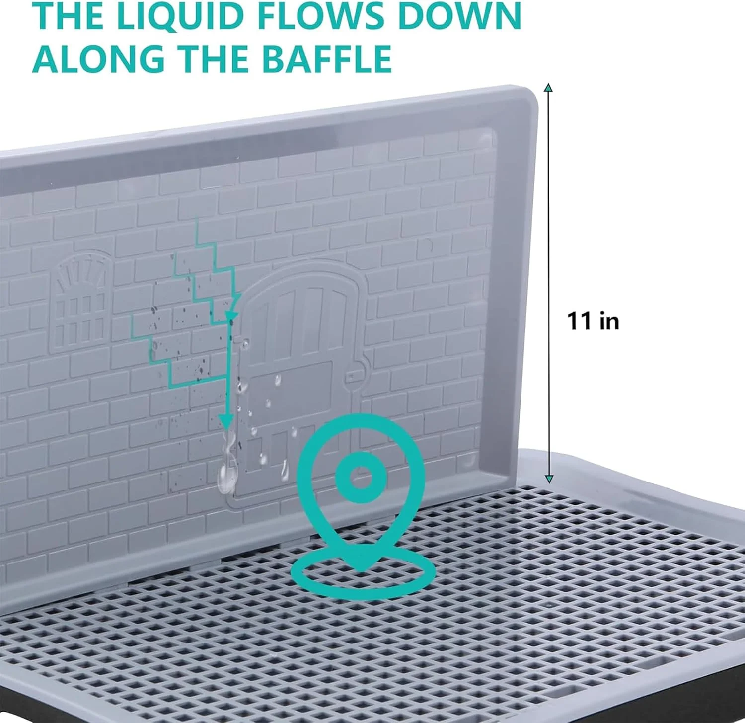 نگهدارنده پد ادرار Beauenty، سینی توالت سگ با نگهدارنده پد ادرار، سینی توالت داخلی برای توله سگ و سگ های کوچک با دیوار ادرار، پایه های ضد لغزش، 5 * 49.5 * 59.5 سانتی متر، مشکی نگهدارنده پد ادرار Beauenty، سینی توالت سگ با نگهدارنده پد ادرار، سینی توالت داخلی برای توله سگ و سگ های کوچک با دیوار ادرار، پایه های ضد لغزش، 5 * 49.5 * 59.5 سانتی متر، مشکی