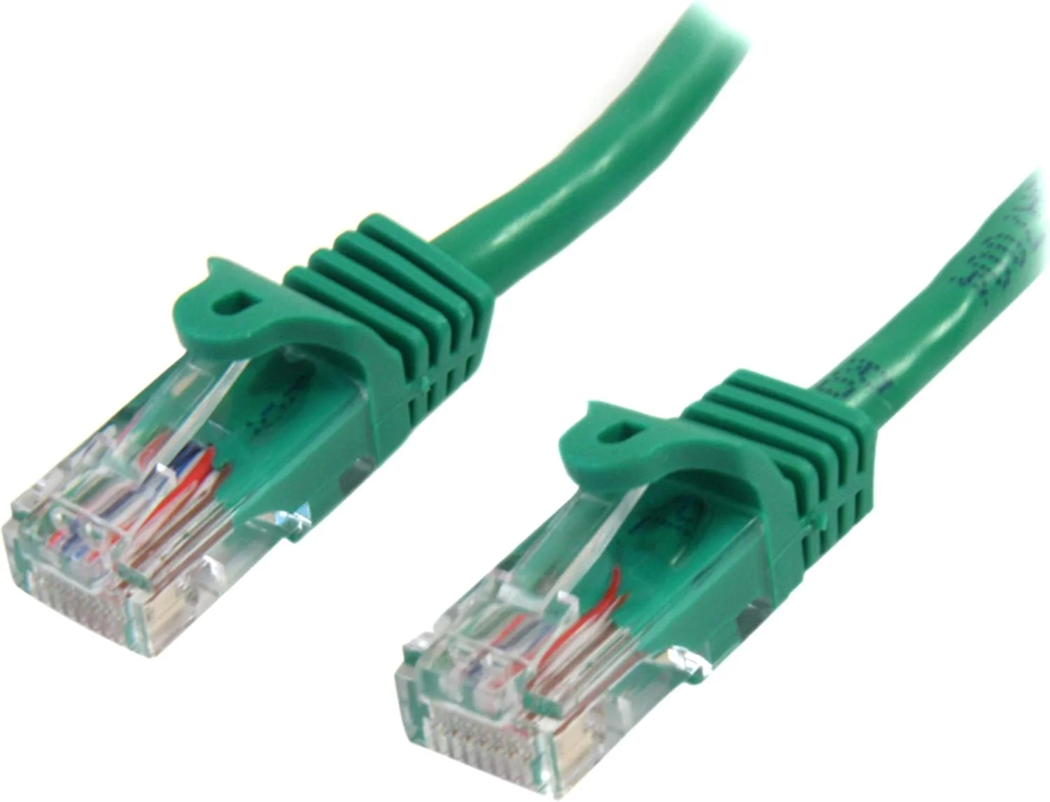 کابل پچ 5 متری Cat5e سبز رنگ StarTech.com 45PAT5MGN با کانکتورهای RJ45 بدون گیر، کابل اترنت بلند، کابل 5 متری Cat 5e UTP