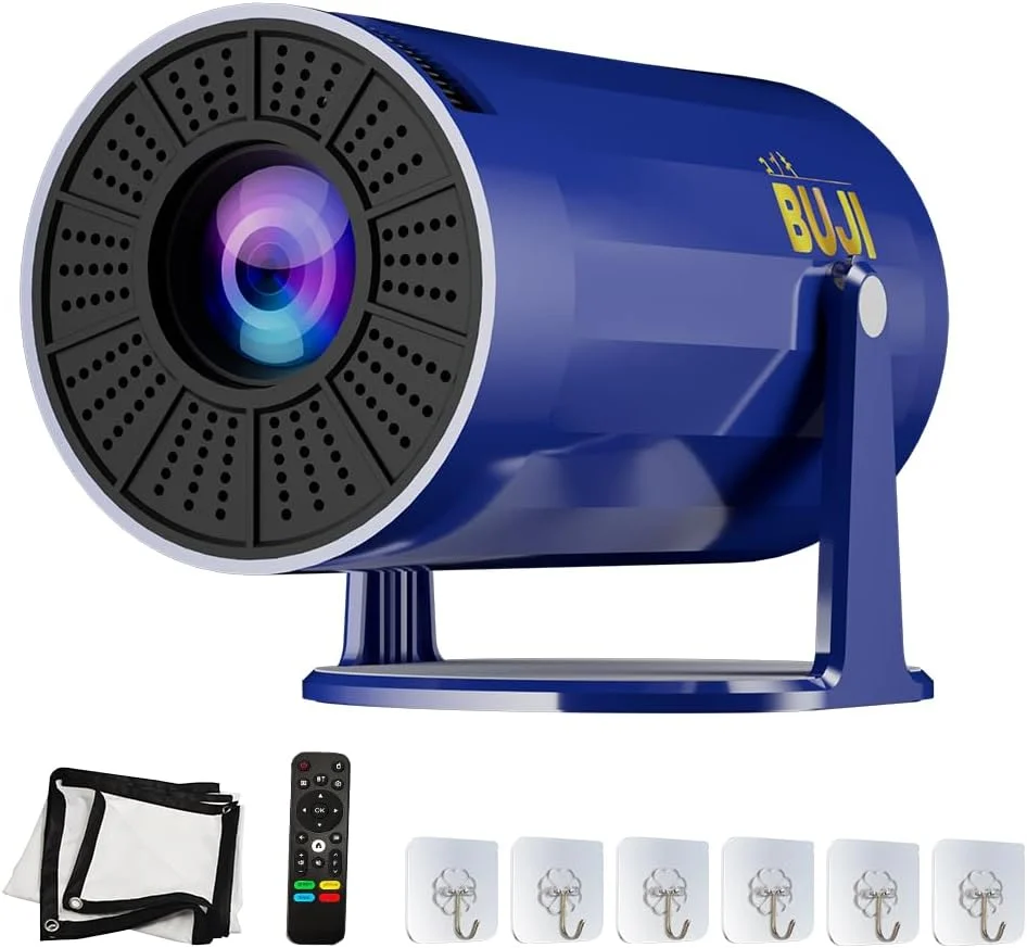 پروژکتور قابل حمل کوبوکی BUJI 4K 1080P با صفحه نمایش 1500 لومن، رابط کاربری عربی، اندروید 11.0، پروژکتور مینی HD، وای فای 5G، بلوتوث، پروژکتور ویدیویی خانگی، کیستون خودکار 180 درجه چرخان با پایه دارای گواهینامه CE/FCC پروژکتور قابل حمل کوبوکی BUJI 4K 1080P با صفحه نمایش 1500 لومن، رابط کاربری عربی، اندروید 11.0، پروژکتور مینی HD، وای فای 5G، بلوتوث، پروژکتور ویدیویی خانگی، کیستون خودکار 180 درجه چرخان با پایه دارای گواهینامه CE/FCC