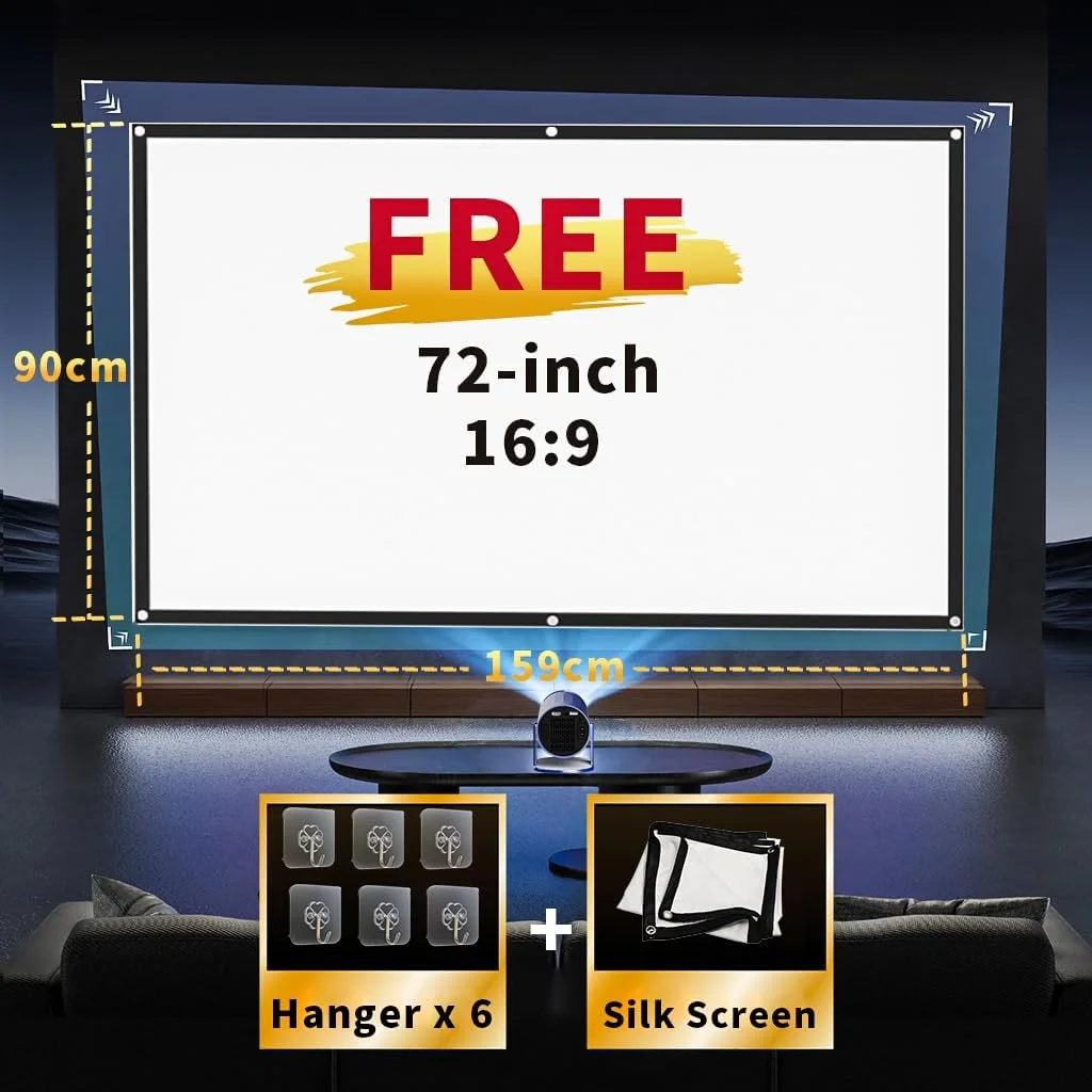پروژکتور قابل حمل کوبوکی BUJI 4K 1080P با صفحه نمایش 1500 لومن، رابط کاربری عربی، اندروید 11.0، پروژکتور مینی HD، وای فای 5G، بلوتوث، پروژکتور ویدیویی خانگی، کیستون خودکار 180 درجه چرخان با پایه دارای گواهینامه CE/FCC پروژکتور قابل حمل کوبوکی BUJI 4K 1080P با صفحه نمایش 1500 لومن، رابط کاربری عربی، اندروید 11.0، پروژکتور مینی HD، وای فای 5G، بلوتوث، پروژکتور ویدیویی خانگی، کیستون خودکار 180 درجه چرخان با پایه دارای گواهینامه CE/FCC