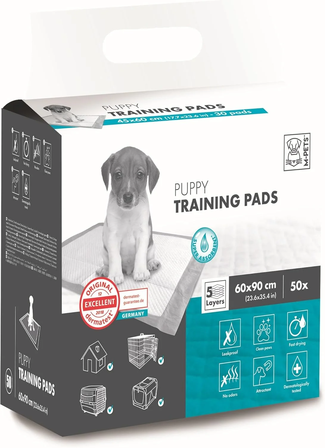پدهای آموزشی سگ ام پتس 90x60 سانتی متر - بسته 50 عددی پدهای آموزشی سگ ام پتس 90x60 سانتی متر - بسته 50 عددی