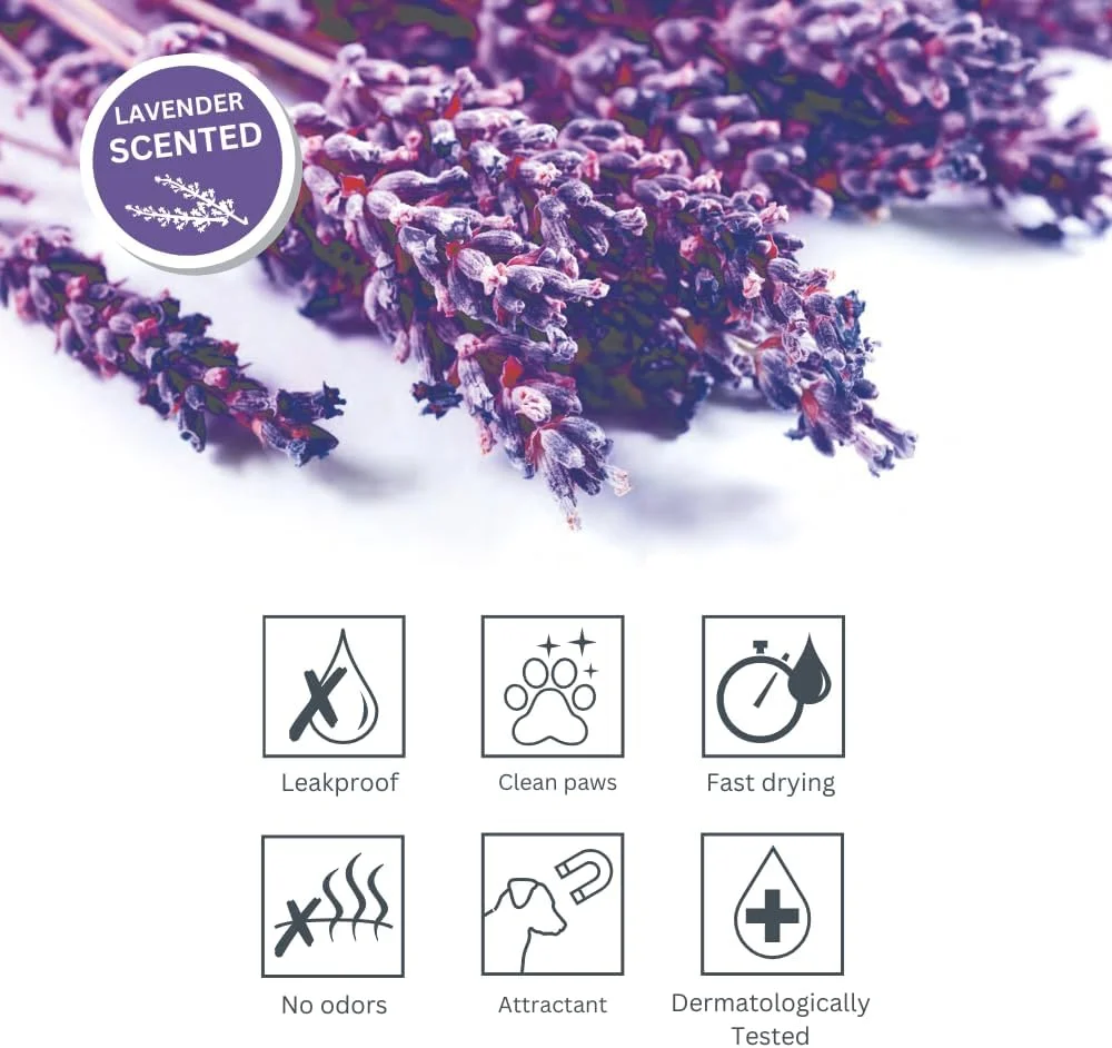 پدهای آموزشی لوندر M-PETS، 90x60 سانتی متر، بسته 30 عددی