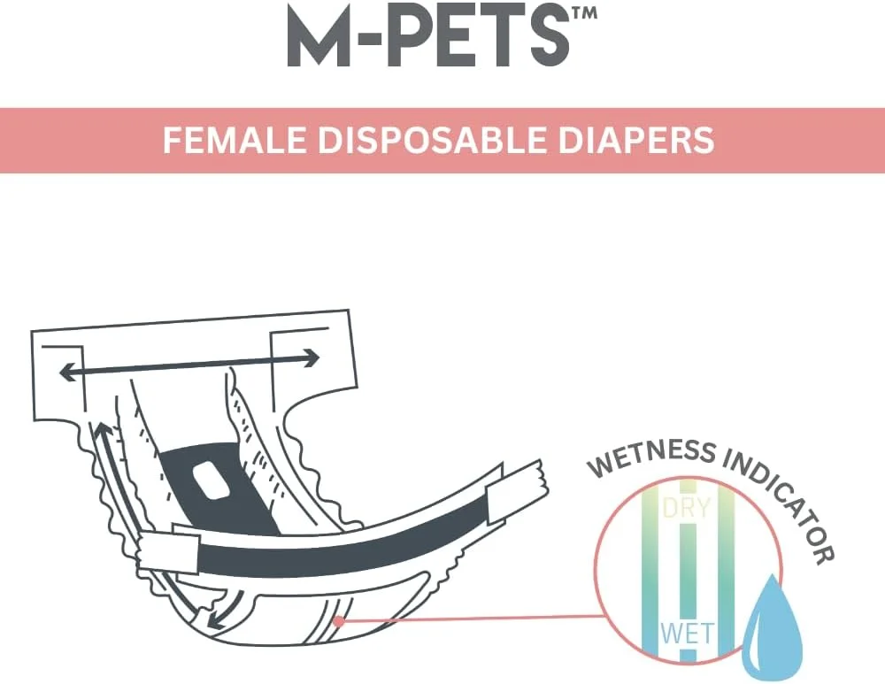 پوشک سگ ماده ام-پت سایز M بسته 10 عددی پوشک سگ ماده ام-پت سایز M بسته 10 عددی