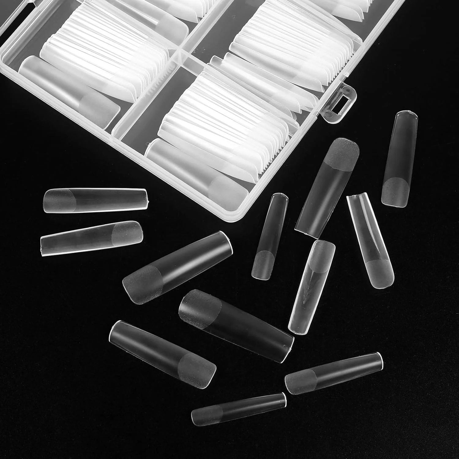 240 عدد تیپ ناخن ژلی نرم پوشش کامل KOXXIAMOQ برای کاشت ناخن، ناخن مصنوعی بالرین تابوتی شفاف، ناخن مصنوعی اکریلیک بلند مات، تیپ ناخن بدون رد C برای طراحی ناخن در سالن یا خانه 240 عدد تیپ ناخن ژلی نرم پوشش کامل KOXXIAMOQ برای کاشت ناخن، ناخن مصنوعی بالرین تابوتی شفاف، ناخن مصنوعی اکریلیک بلند مات، تیپ ناخن بدون رد C برای طراحی ناخن در سالن یا خانه