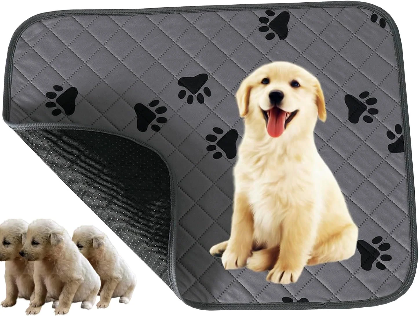 پدهای آموزشی سگ AMEOOR، پد ادرار ضد آب برای سگ، پدهای ادرار قابل شستشو برای پارک بازی، باکس، آموزش دستشویی، ضد لغزش، محافظت در برابر نشت ادرار 60x45 سانتی متر پدهای آموزشی سگ AMEOOR، پد ادرار ضد آب برای سگ، پدهای ادرار قابل شستشو برای پارک بازی، باکس، آموزش دستشویی، ضد لغزش، محافظت در برابر نشت ادرار 60x45 سانتی متر