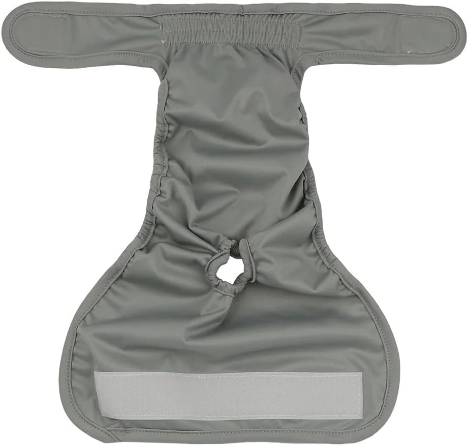 پوشک سگ زنانه قابل استفاده مجدد AMEOOR، بسته 2 عددی، شورت بهداشتی قابل شستشو برای سگ ها و توله سگ ها، شورت نرم دوران قاعدگی برای سگ ها و حیوانات خانگی خاکستری سایز L پوشک سگ زنانه قابل استفاده مجدد AMEOOR، بسته 2 عددی، شورت بهداشتی قابل شستشو برای سگ ها و توله سگ ها، شورت نرم دوران قاعدگی برای سگ ها و حیوانات خانگی خاکستری سایز L