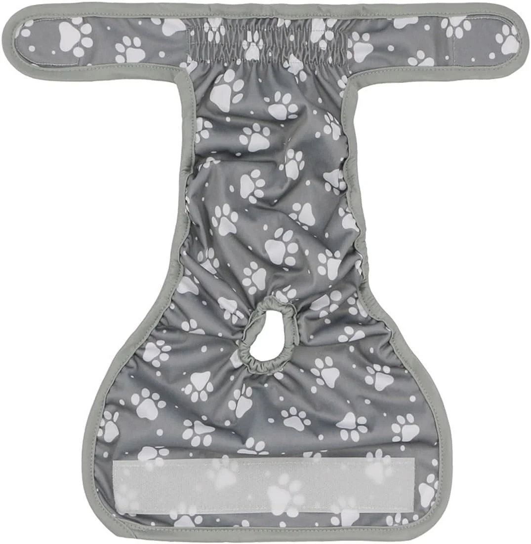 پوشک سگ زنانه قابل استفاده مجدد AMEOOR، بسته 2 عددی، شورت بهداشتی قابل شستشو برای سگ ها و توله سگ ها، شورت نرم دوران قاعدگی برای سگ ها و حیوانات خانگی خاکستری سایز L پوشک سگ زنانه قابل استفاده مجدد AMEOOR، بسته 2 عددی، شورت بهداشتی قابل شستشو برای سگ ها و توله سگ ها، شورت نرم دوران قاعدگی برای سگ ها و حیوانات خانگی خاکستری سایز L