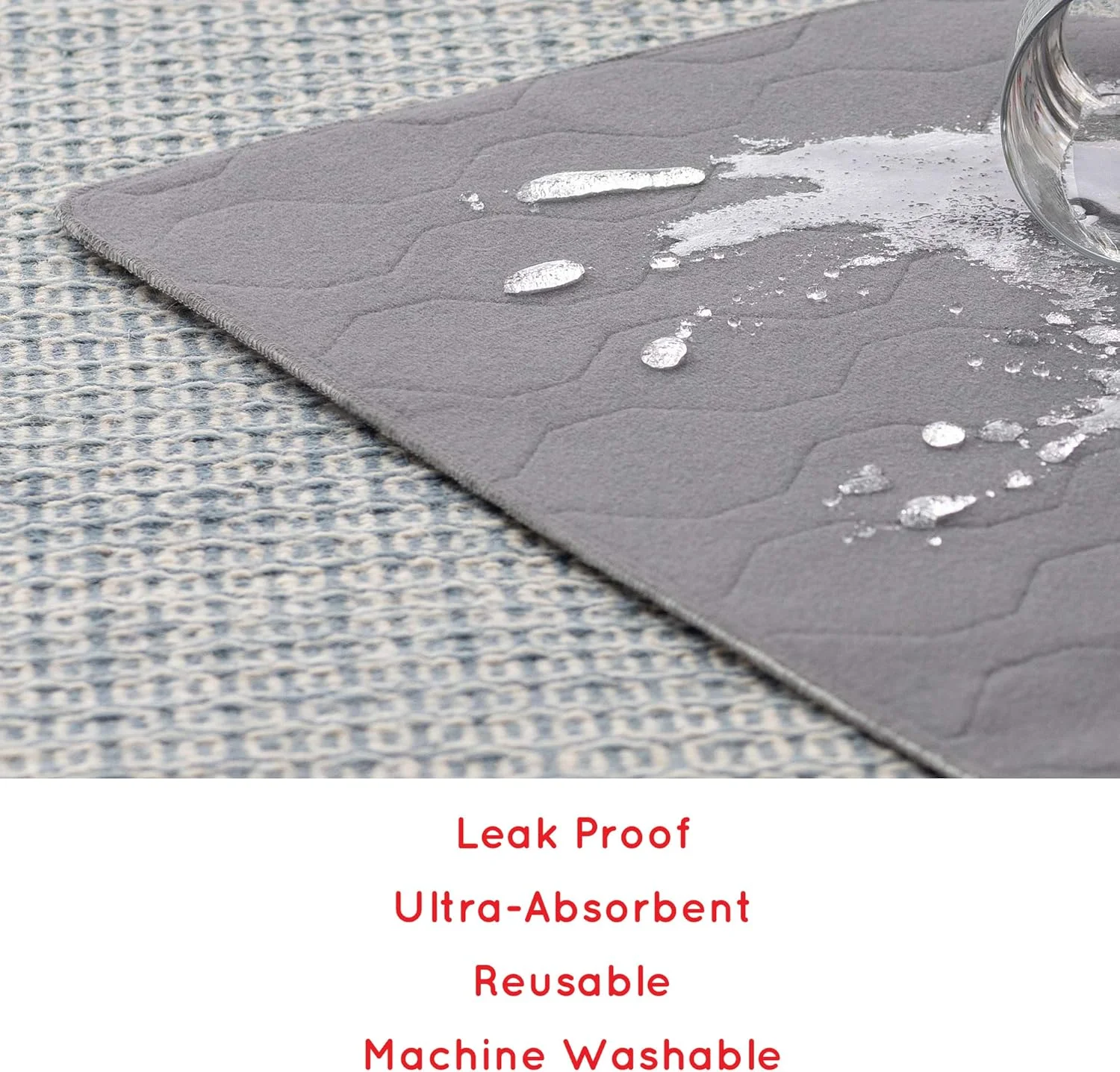 پدهای آموزشی سگ و توله سگ بریندل - بسته 2 عددی - پدهای قابل شستشو و استفاده مجدد - پد ضد آب و ضد لغزش حیوانات خانگی - پد ادرار برای سگ ها پدهای آموزشی سگ و توله سگ بریندل - بسته 2 عددی - پدهای قابل شستشو و استفاده مجدد - پد ضد آب و ضد لغزش حیوانات خانگی - پد ادرار برای سگ ها