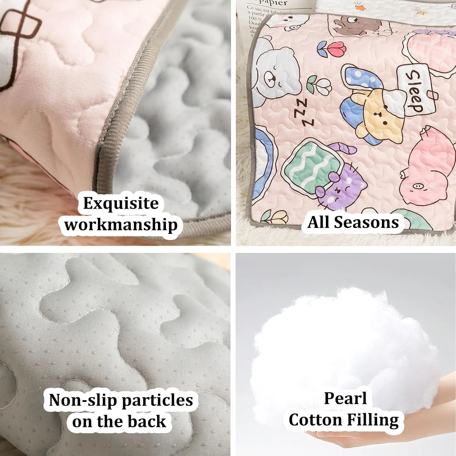 پد سگ قابل استفاده مجدد BSITSSS، 40 x 50 سانتی متر، پتوی سگ ضد لغزش، پد توله سگ قابل شستشو، پد حیوانات خانگی با جذب سریع برای سگ، گربه، خرگوش، همستر، طرح کارتونی، صورتی پد سگ قابل استفاده مجدد BSITSSS، 40 x 50 سانتی متر، پتوی سگ ضد لغزش، پد توله سگ قابل شستشو، پد حیوانات خانگی با جذب سریع برای سگ، گربه، خرگوش، همستر، طرح کارتونی، صورتی