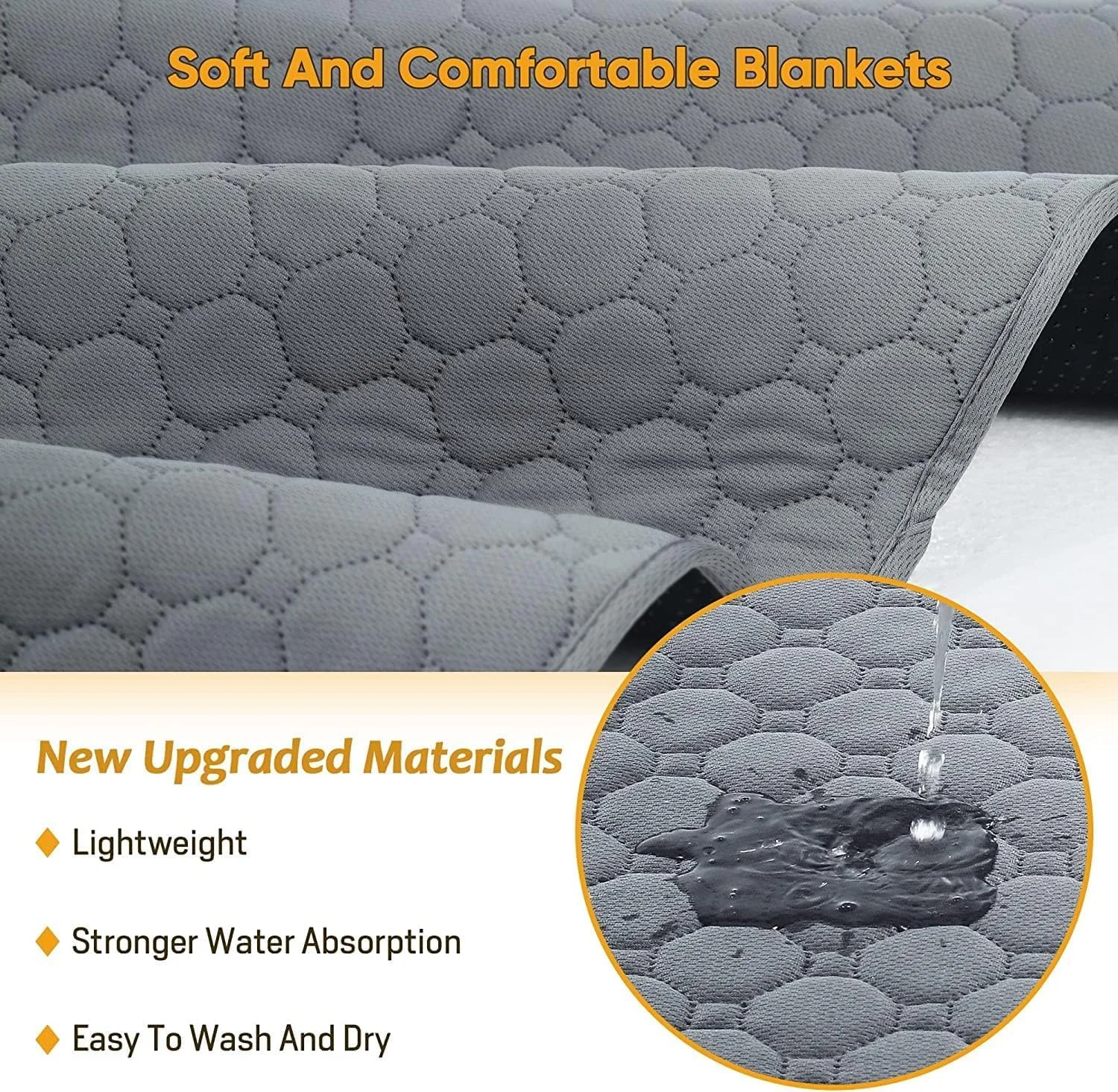 پدهای آموزشی سگ قابل استفاده مجدد Coodipet، 1 عدد قابل شستشو، زیرانداز سگ ضد آب و فوق العاده جاذب، 70cm*50cm پدهای آموزشی سگ قابل استفاده مجدد Coodipet، 1 عدد قابل شستشو، زیرانداز سگ ضد آب و فوق العاده جاذب، 70cm*50cm