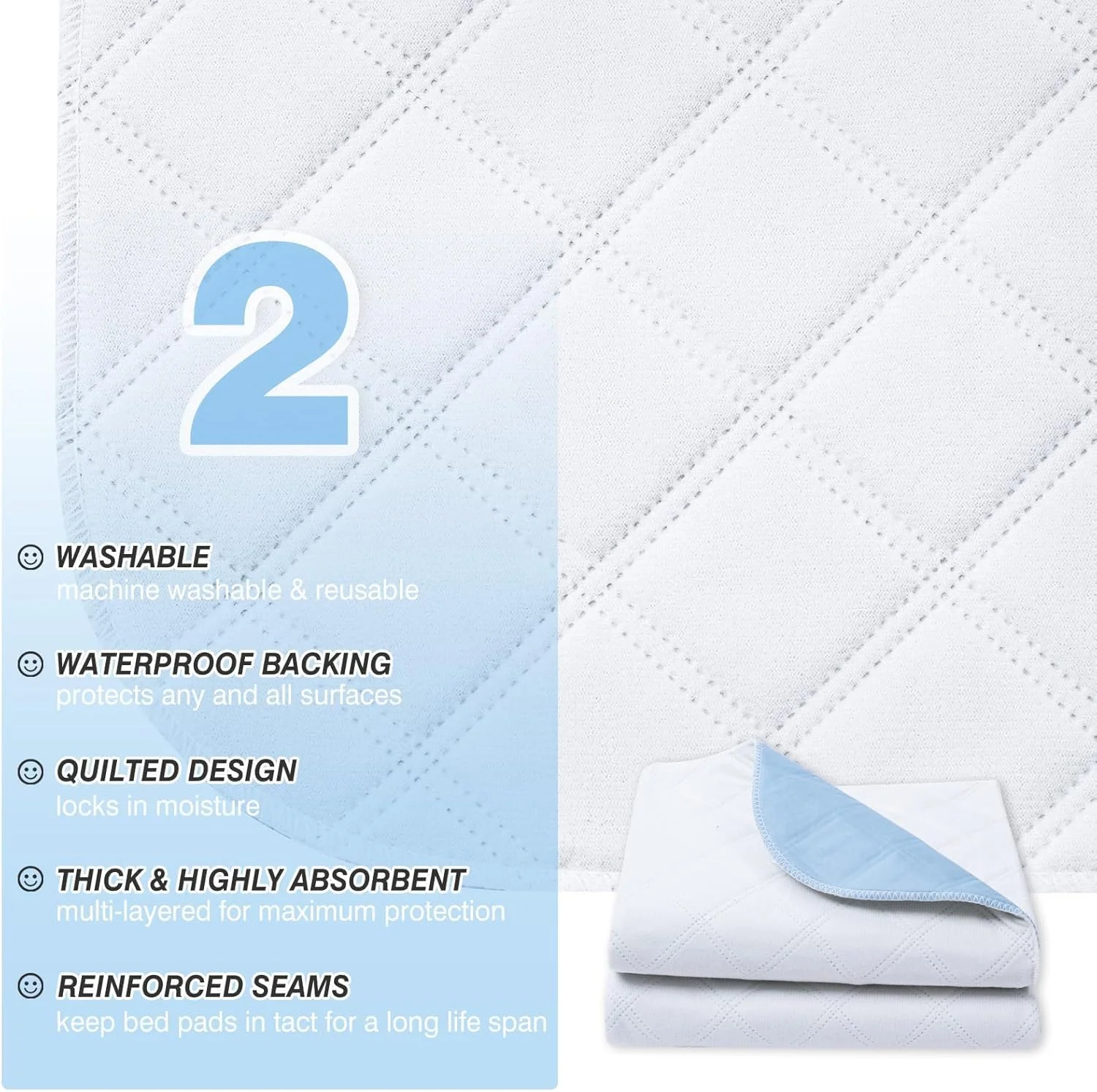 پدهای ادرار قابل شستشو سگ Coodipet - پدهای آموزشی سگ قابل استفاده مجدد، پدهای ادرار ضد آب سگ، پدهای حیوانات خانگی برای تشک تخت سگ، پدهای زایمان فوق العاده جاذب، پد توالت، 89x61 سانتی متر 1 عدد پدهای ادرار قابل شستشو سگ Coodipet - پدهای آموزشی سگ قابل استفاده مجدد، پدهای ادرار ضد آب سگ، پدهای حیوانات خانگی برای تشک تخت سگ، پدهای زایمان فوق العاده جاذب، پد توالت، 89x61 سانتی متر 1 عدد