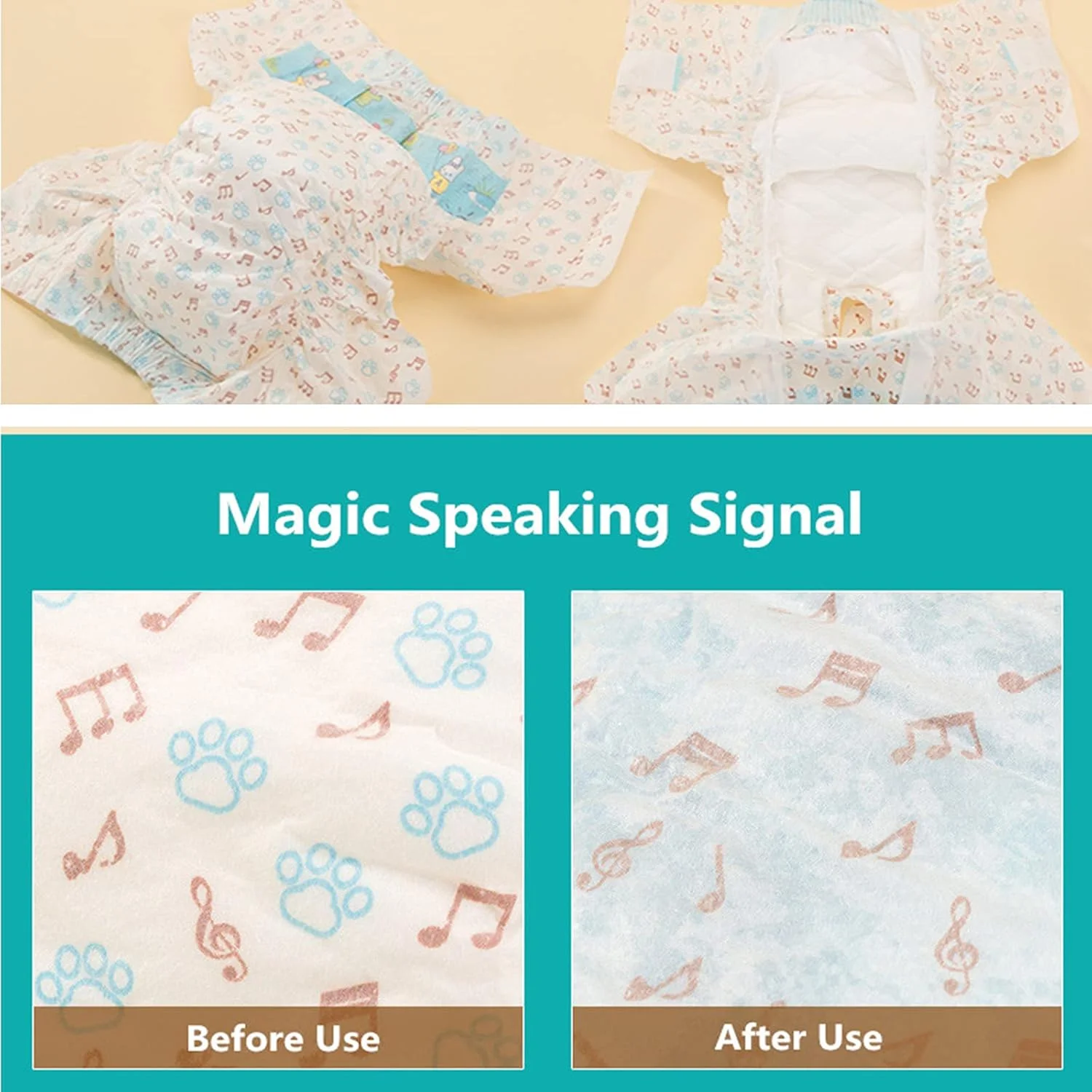 پوشک یکبار مصرف حیوانات خانگی برای سگ های ماده، فوق العاده جاذب، نرم، گرم کننده، لایه های پوشک ادرار شامل پوشک توله سگ، سگ، گربه (S) پوشک یکبار مصرف حیوانات خانگی برای سگ های ماده، فوق العاده جاذب، نرم، گرم کننده، لایه های پوشک ادرار شامل پوشک توله سگ، سگ، گربه (S)