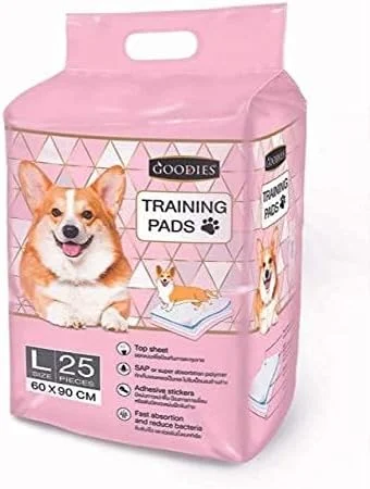 پدهای آموزشی سگ DOGTOWN Goodies | سایز - L | پدهای آموزش سگ / پدهای ادرار و دستشویی با سطح خشک شونده سریع و هسته جاذب / مناسب برای توله سگ های نژاد کوچک / بزرگ (بسته 2 عددی) پدهای آموزشی سگ DOGTOWN Goodies | سایز - L | پدهای آموزش سگ / پدهای ادرار و دستشویی با سطح خشک شونده سریع و هسته جاذب / مناسب برای توله سگ های نژاد کوچک / بزرگ (بسته 2 عددی)