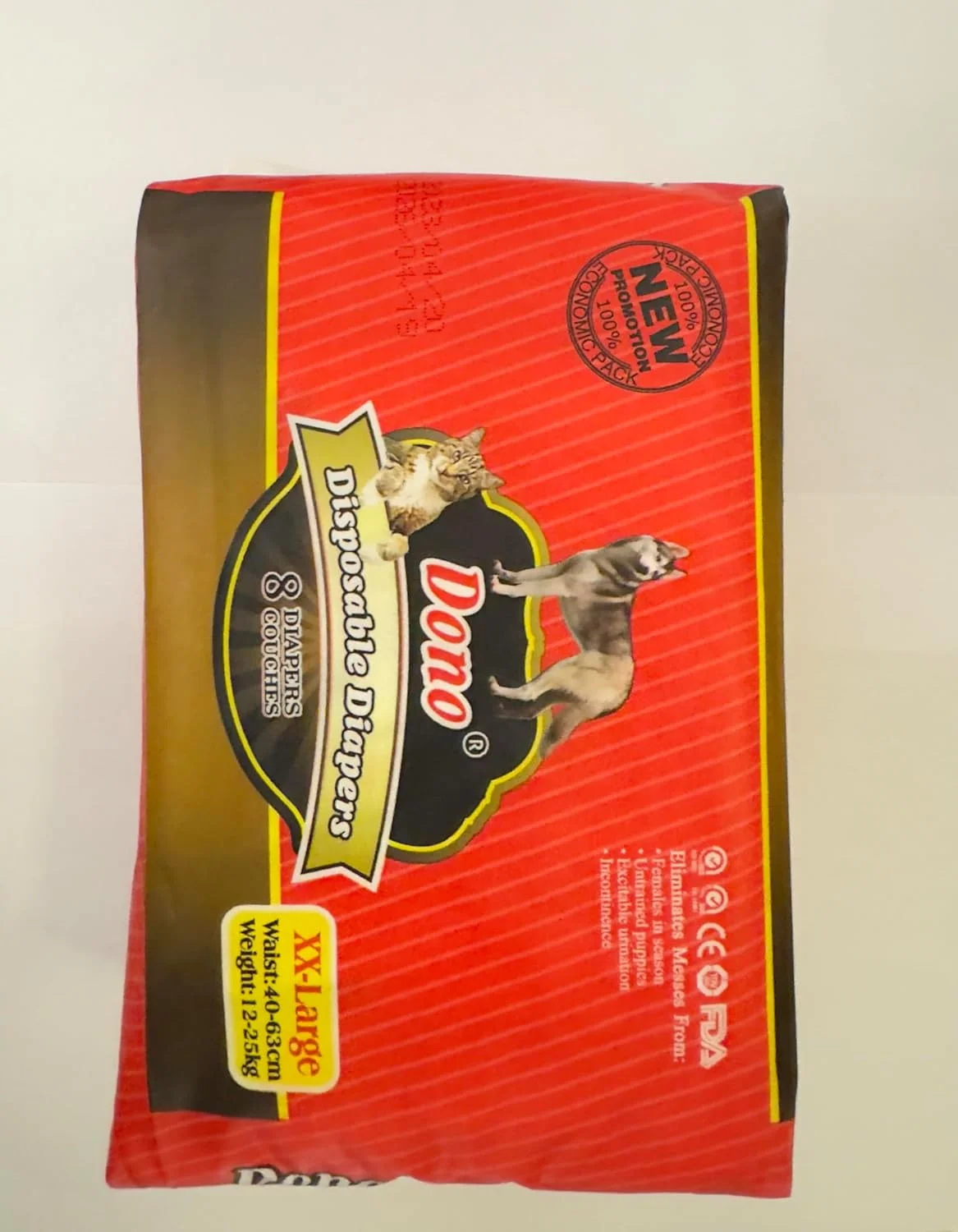 پوشک یکبار مصرف بزرگ سایز XX مخصوص سگ های ماده پوشک یکبار مصرف بزرگ سایز XX مخصوص سگ های ماده