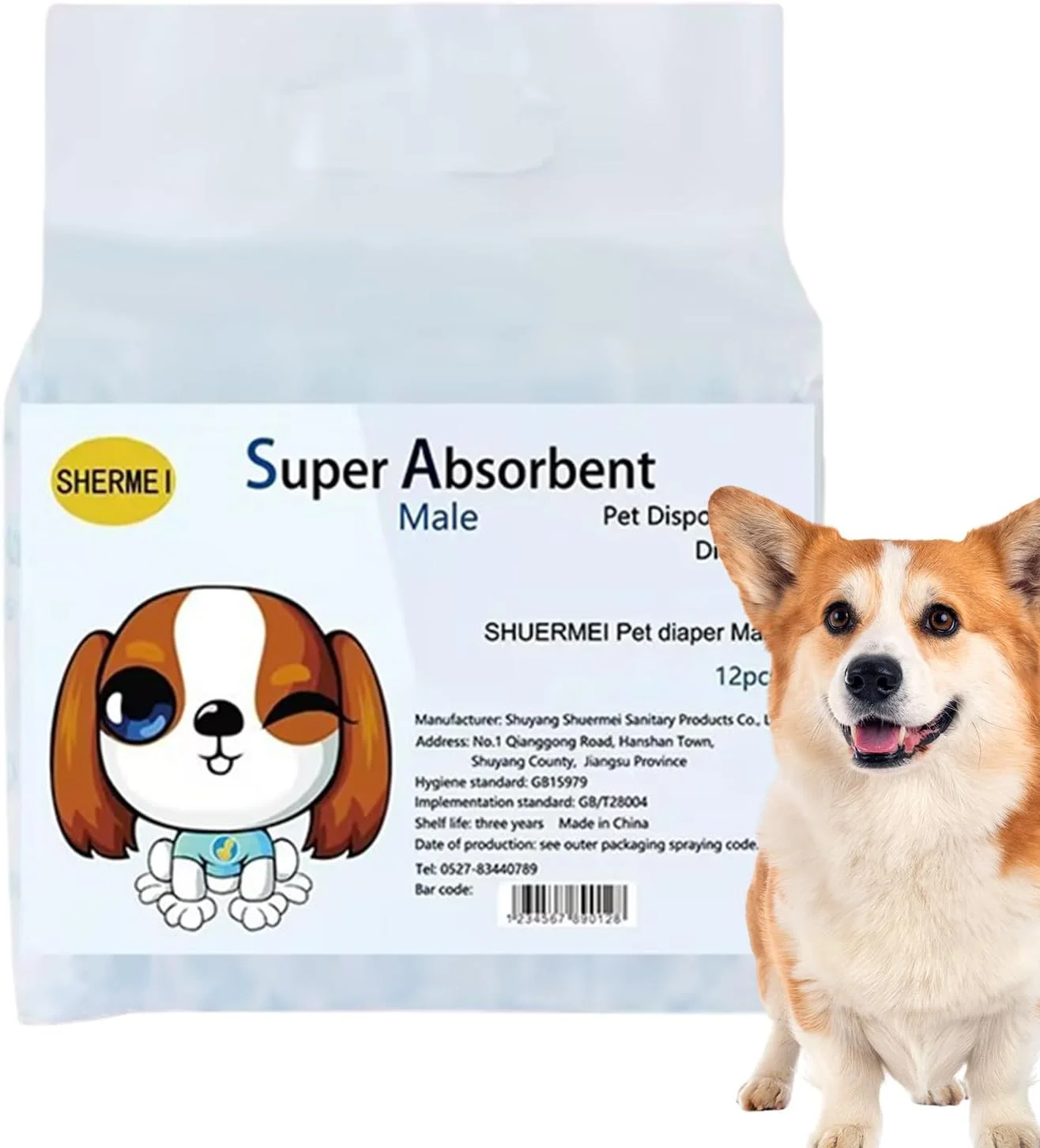 پوشک سگ | پوشک سگ جاذب نر و ماده | پوشش توله سگ برای آموزش ادرار، باغ، پیاده روی در فضای باز، سفر جاده ای، ماشین پوشک سگ | پوشک سگ جاذب نر و ماده | پوشش توله سگ برای آموزش ادرار، باغ، پیاده روی در فضای باز، سفر جاده ای، ماشین