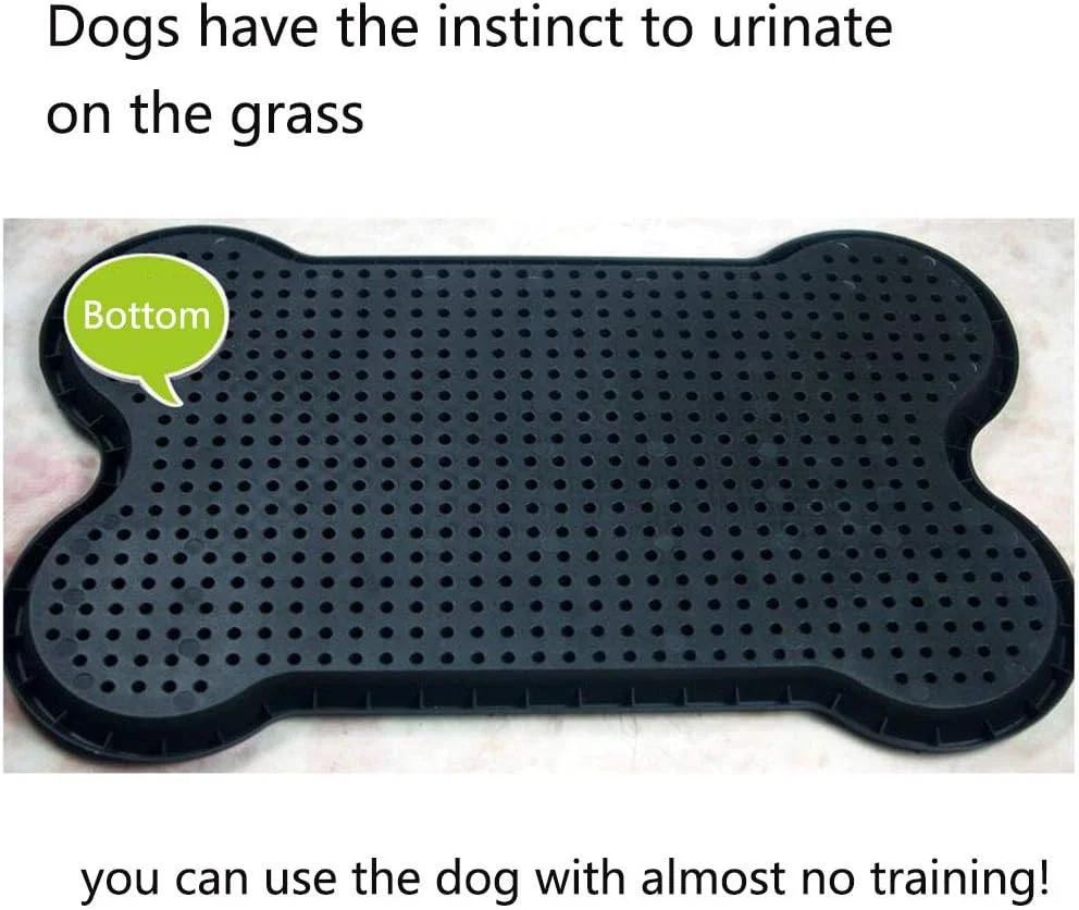 توالت چمن سگ ELEAMO طرح استخوان، آموزش دهنده دستشویی قابل حمل، نرم و راحت، بدون بو، چمن مصنوعی با دوام، ظرفیت بزرگ، چمن مصنوعی PP، پد آموزش ادرار توله سگ توالت چمن سگ ELEAMO طرح استخوان، آموزش دهنده دستشویی قابل حمل، نرم و راحت، بدون بو، چمن مصنوعی با دوام، ظرفیت بزرگ، چمن مصنوعی PP، پد آموزش ادرار توله سگ